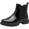 Tamaris Comfort Stivaletti Chelsea da donna con cerniera Classici, Nero (Black Patent), 39 EU