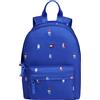Tommy Hilfiger Bambini Unisex Zaino Essential Mini con Tasca Esterna, Blu (Noble Blue Aop), Taglia Unica