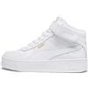 PUMA Women Carina Street Mid Scarpe da ginnastica, White Gold, 40 EU