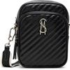 Steve Madden Drakeeq - Borsa a tracolla trapuntata, da donna, taglia unica, colore: nero, Nero, Taglia unica