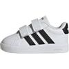 adidas Unisex - Bimbi 0-24 Grand Court 3.0 Infants Shoes, Ftwr White/Core Black/Ftwr White, 19 EU