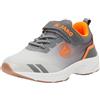 JAKO J-Ni Cise Ev, Scarpe da Ginnastica per Ambienti Interni Unisex-Bambini, Vapor Grey Neon Orange, 29 EU