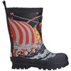 Viking Jolly Print, Stivali da Pioggia Unisex - Bambini e ragazzi, Nero Black Sun, 22 EU