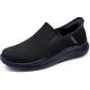 Skechers Sneaker da Uomo Equalizer 5.0 Drayze Hands Free Slip-in, Nero Mesh Duraleather Nero Trim, 47.5 EU