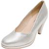 HIRSCHKOGEL Decolleté da Donna, Scarpe, Argento, 36 EU