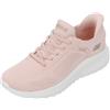 Skechers Donna Bobs Squad Chaos Current Muse Slip-In ALLENATRICE, Light Pink Textile, 37 EU