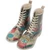 DOGO Women Vegan Leather Multicolor Long Boots - Open Your Mind Design