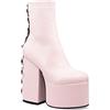 LAMODA Master Love, Stivale alla Caviglia Donna, Rosa PU, 37 EU