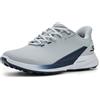 Skechers Uomo Go Golf Mens Waterproof Synthetic Lace-Up Spike Less Golf Shoe Slip-in ALLENATRICE, Gray/Navy, 42 EU