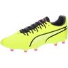 PUMA King Pro Fg/Ag, Scarpe da calcio Unisex - Adulto, Electric Lime Puma Black Poison Pink, 45 EU