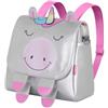 Oh My Pop! Sweety-Borsa-Zaino Convertibile Kawaii, Argento, 24 x 22 cm