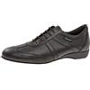 Diamant Uomini Ballroom Sneakers 133-225-042 - Pelle Nappa Nero - 2,5 cm Zeppa - Largo - Misura: UK 12,5