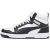 PUMA Rebound V6, Scarpe da ginnastica Unisex - Adulto, White Black Shadow Gray White, 42.5 EU