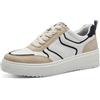 Marco Tozzi Sneaker da Donna Piatte con Lacci per Il Tempo Libero, Bianco Nero, 41 EU