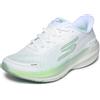 Skechers Donna Aero Pulse Performance Running Trainers - Lightweight Mesh Athletic Shoes with Arch Support Slip-in ALLENATRICE, White Textile Green Trim, 37 EU
