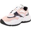 Armani Exchange Donna Vedder, Chunky Sole, Tuta con Logo, Sneaker, Rose D Blue Op White, 37.5 EU