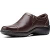 Clarks Cora Giny, Mocassino Donna, Marrone Scuro Tumbled Smooth Lea, 44 EU Stretta
