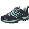 CMP Rigel Low Wmn Trekking Shoes WP, Scarpe da Trekking Donna, Blu Blue Acqua, 37 EU