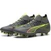 Puma Ultra 5 Match+ FG/AG Wn's - Scarpe da Calcio Femmina, Matte Aged Silver-Yellow Alert-Puma Aged Silver,