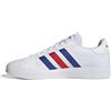 adidas Uomo Grand Court Base 2.0 Shoes, Cloud White / Royal Blue / Vivid Red, 40 EU