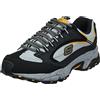 Skechers Sneaker Allacciata Stamina Nuovo, Uomo, Blu Scuro/Nero, 16 XW US