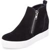 Steve Madden Wedgie Sneaker, Donna, Nero (Black 001), 37 EU (6.5 UK)