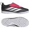 adidas Unisex - Bambini e Ragazzi Predator Club Velcro Fold-Over Tongue Turf Football Kids Shoes, Core Black/Ftwr White/Lucid Red, 30 EU