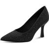 MARCO TOZZI Donna Décolleté morbido Feel Me plantare morbida fodera interna Trendy, nero (BLACK), 37 EU