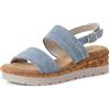 s.Oliver Damen 5-28701-44, Sandali con Zeppa Donna, Soft Blu, 39 EU