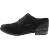 bugatti Business Halbschuh mit Eleganter Linienführung, con Lacci Uomo, Nero, 46 EU