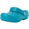 Crocs Zoccoli Classici Foderati K, Turbo-Teal, 36, Turbo, Verde Acqua, 34/35 EU