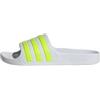 adidas Unisex - Bambini e ragazzi Adilette Aqua Slides Kids, ftwr white/solar slime/ftwr white, 37 EU