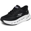 Skechers Donna Max Cushioning Glide-Step Hartford Slip-In ALLENATRICE, Black Textile/White Trim, 39 EU