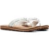 Clarks Women's Fenner Nerice Flip-Flop, Adult, Bianco sporco, 37 EU