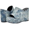 GUESS Yenise, Sandali con Zeppa Donna, Denim Blue 420, 41 EU