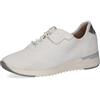 CAPRICE Sneaker da Donna Bassi con Lacci comode, Bianco (White Knit), 36 EU