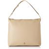 Tommy Hilfiger Borsa Tote Bag Donna TH Casual Hobo con Zip, Beige Taglia Unica