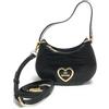Love Moschino BORSA A SPALLA Donna, Nero, Taglia unica