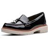 Clarks Westlynn Bella, Mocassino Donna, Vernice Nera, 35.5 EU