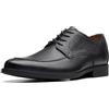 Clarks Whiddon Apron, Oxford Uomo, Pelle Lucida Nera, 42 EU