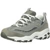 Skechers D'lites Biggest Fan, Sneaker Donna, Grigio Grigio Bianco, 37.5 EU