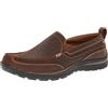 Skechers USA Men's Relaxed Fit Memory Foam Superior Gains Slip-On,9 M US,Dark Brown