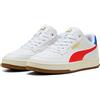 PUMA Caven 2.0 Retro Jr - Sneaker Unisex per Bambini, Bianco per Tutti i Tempi, Gomma Rossa, 35.5 EU