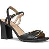 Geox D New ERAKLIA 80 A, Sandalo con Tacco Donna, Black, 36 EU