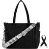Cozary Borsa Tote Donna, Borsa a Tracolla in Velluto a Coste Grande Capacità,con 2 Spallacci Regolabili, Cerniera e Tasche Multiple Per Lavoro, Viaggi, Shopping