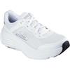 Skechers Max Cushioning Endeavour Canova Sneaker da Donna, Bianco/Nero, 35.5 EU