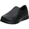 Skechers Uomo Flex Advantage Sr Bronwood Trainers, Black Leather, 42 EU