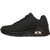 Skechers Uno Stand On Air Scarpe da Ginnastica da Donna, Black Durabuck/Mesh, 38 EU Larga