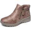 Skechers Lovely Vibe Fall in BloomStivaletti da donna, Micropelle fungo, 39.5 EU