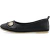 CA'SHOTT A/S Casthea 61251227-Ballerina in Pelle, Ballerine Donna, Nero, 36 EU